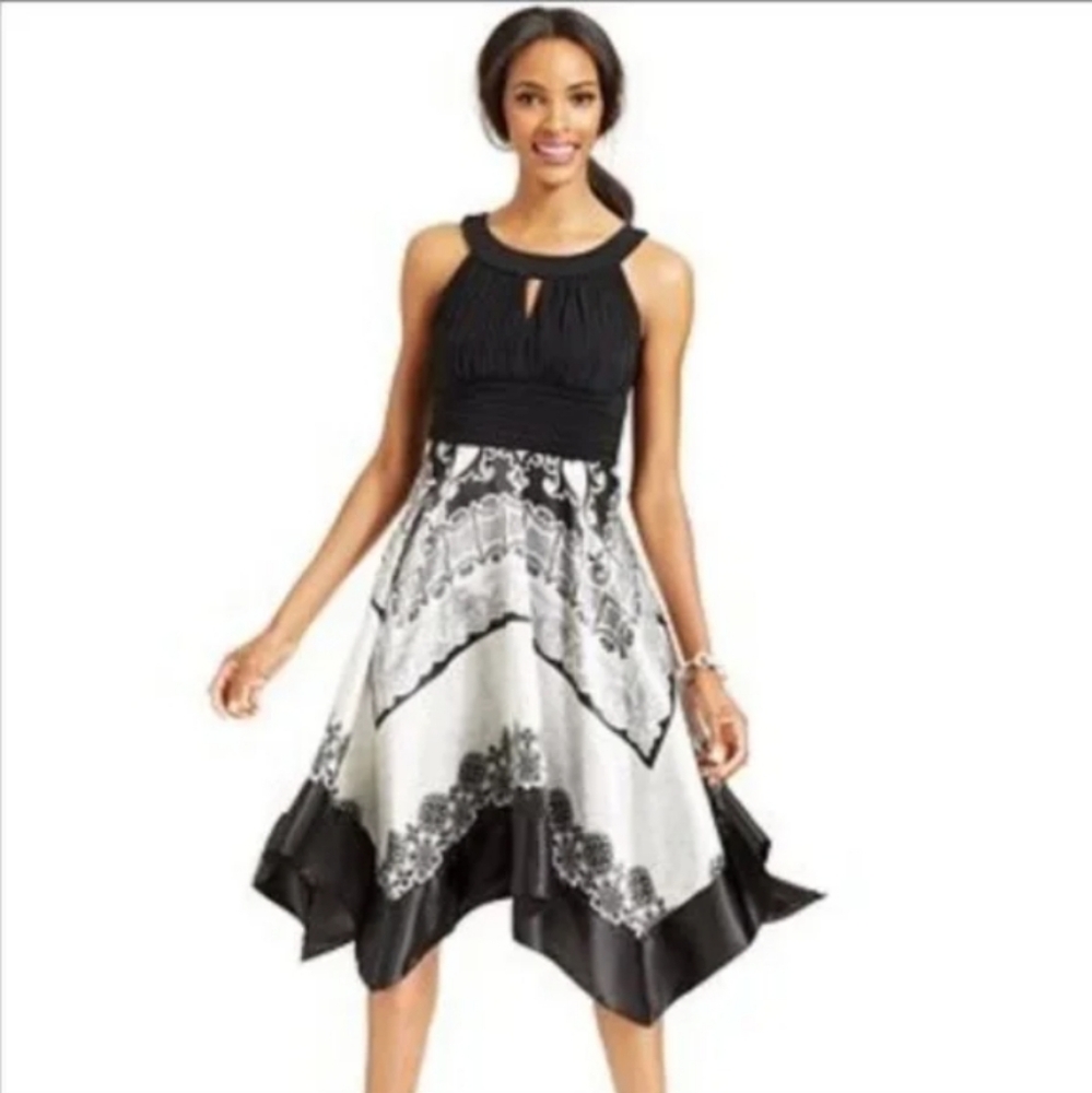 Signature by Sangria Women's Hankerchief Dress Y2K Size 12